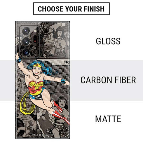 DC Comics Wonder Woman Vintage pose pattern Galaxy Note20 Ultra 5G Skin