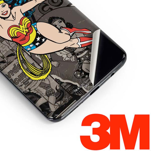 DC Comics Wonder Woman Vintage pose pattern Galaxy S10 Skin
