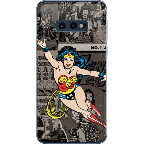 DC Comics Wonder Woman Vintage pose pattern Galaxy S10e Skin
