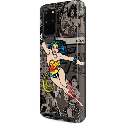 DC Comics Wonder Woman Vintage pose pattern Galaxy S20 Plus Pro Case