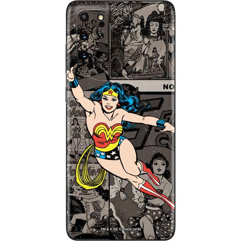 DC Comics Wonder Woman Vintage pose pattern Galaxy S20 Plus Skin