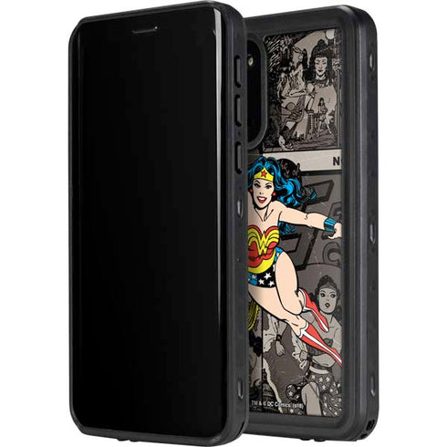 DC Comics Wonder Woman Vintage pose pattern Galaxy S20 Plus Waterproof Case