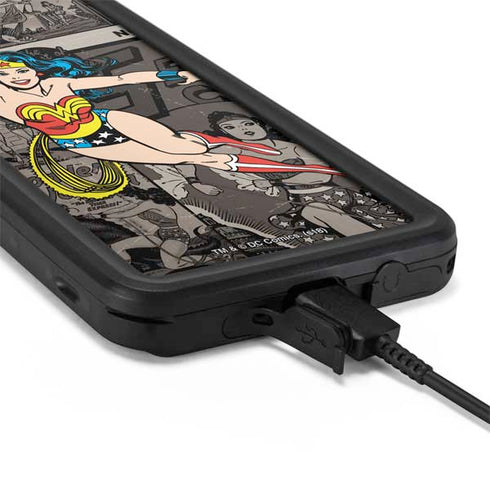 DC Comics Wonder Woman Vintage pose pattern Galaxy S20 Plus Waterproof Case