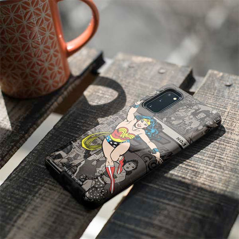 DC Comics Wonder Woman Vintage pose pattern Galaxy S20 Pro Case