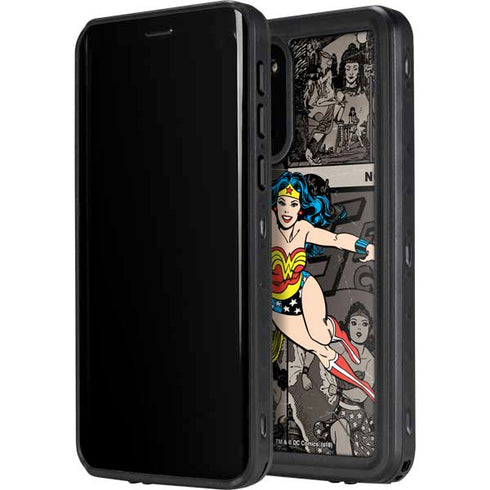 DC Comics Wonder Woman Vintage pose pattern Galaxy S20 Waterproof Case
