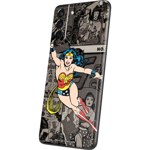 DC Comics Wonder Woman Vintage pose pattern Galaxy S21 5G Skin