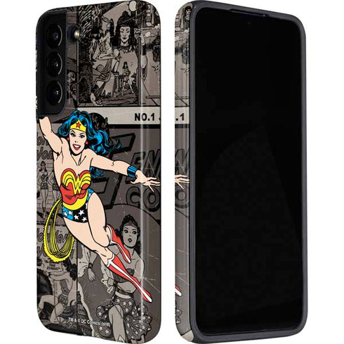 DC Comics Wonder Woman Vintage pose pattern Galaxy S22 Plus Pro Case