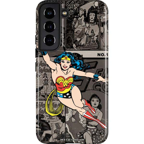 DC Comics Wonder Woman Vintage pose pattern Galaxy S22 Pro Case
