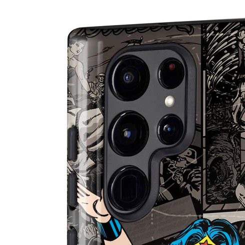 DC Comics Wonder Woman Vintage pose pattern Galaxy S22 Ultra Pro Case