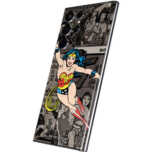 DC Comics Wonder Woman Vintage pose pattern Galaxy S22 Ultra Skin