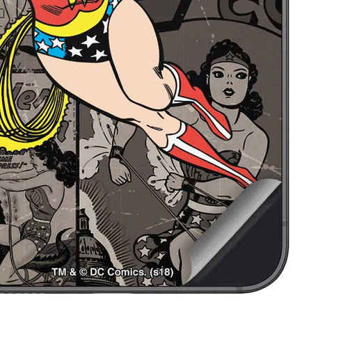 DC Comics Wonder Woman Vintage pose pattern Galaxy S23 Plus Skin