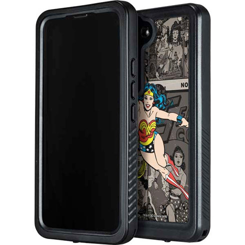 DC Comics Wonder Woman Vintage pose pattern Galaxy S23 Plus Waterproof Case