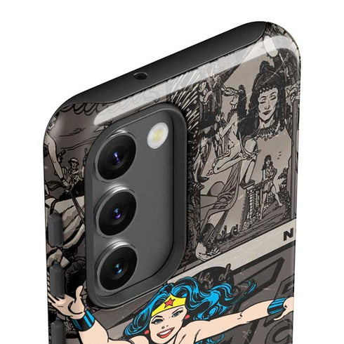 DC Comics Wonder Woman Vintage pose pattern Galaxy S23 Pro Case