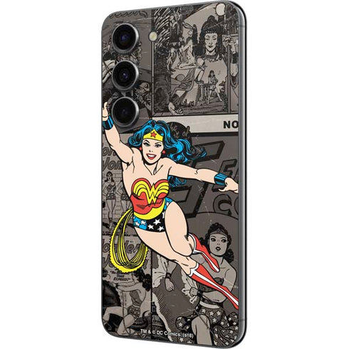 DC Comics Wonder Woman Vintage pose pattern Galaxy S23 Skin