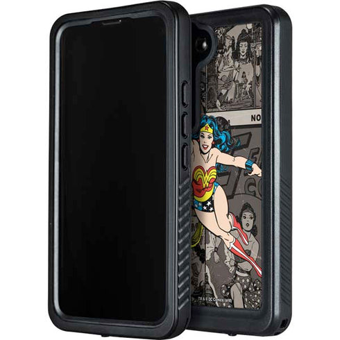 DC Comics Wonder Woman Vintage pose pattern Galaxy S23 Waterproof Case