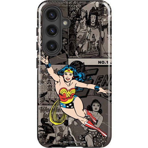 DC Comics Wonder Woman Vintage pose pattern Galaxy S24 Plus Impact Case