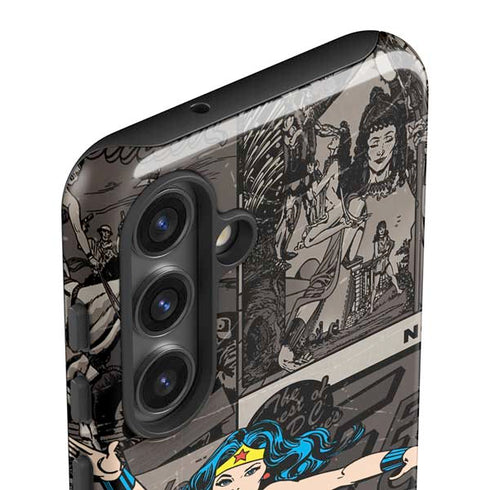 DC Comics Wonder Woman Vintage pose pattern Galaxy S24 Plus Impact Case