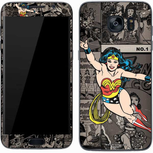 DC Comics Wonder Woman Vintage pose pattern Galaxy S7 Skin