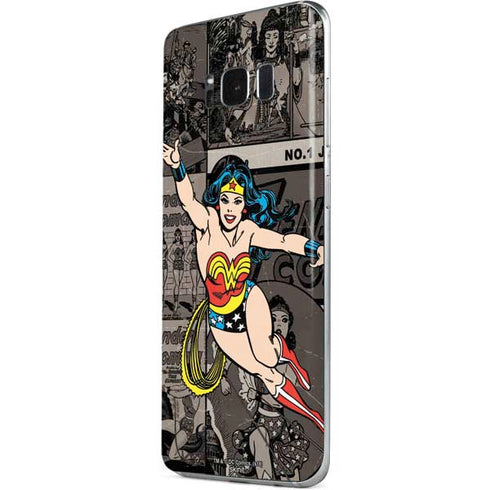 DC Comics Wonder Woman Vintage pose pattern Galaxy S8 Skin