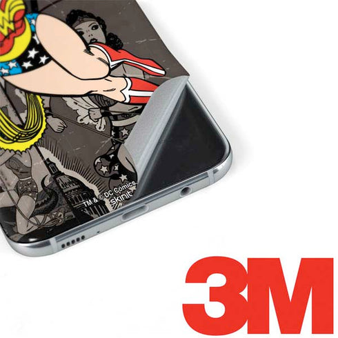 DC Comics Wonder Woman Vintage pose pattern Galaxy S8 Skin