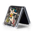 DC Comics Wonder Woman Vintage pose pattern Galaxy Z Flip5 5G Clear Case