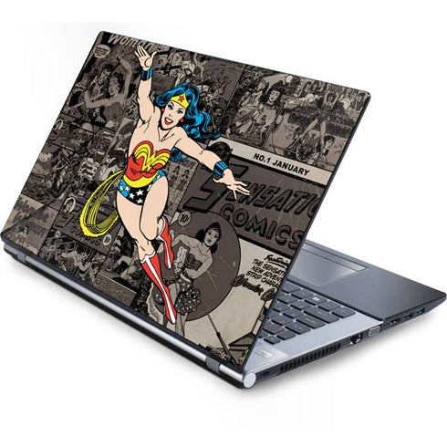 DC Comics Wonder Woman Vintage pose pattern Generic Laptop Skin