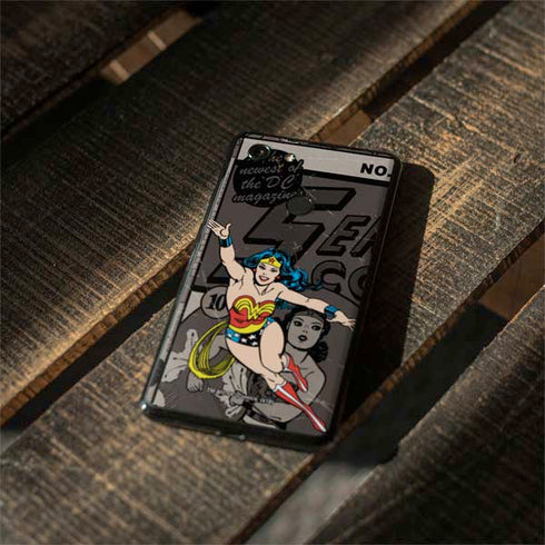 DC Comics Wonder Woman Vintage pose pattern Google Pixel 3 XL Skin