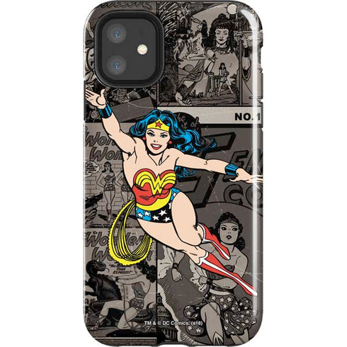 DC Comics Wonder Woman Vintage pose pattern iPhone 11 Impact Case