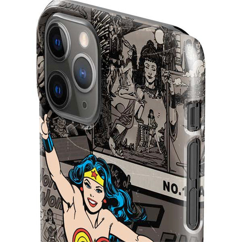 DC Comics Wonder Woman Vintage pose pattern iPhone 11 Pro Lite Case