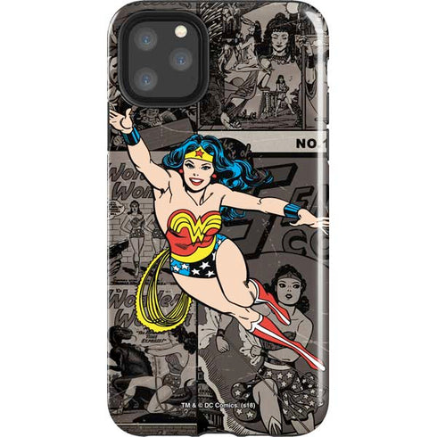 DC Comics Wonder Woman Vintage pose pattern iPhone 11 Pro Max Impact Case