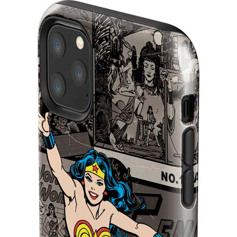 DC Comics Wonder Woman Vintage pose pattern iPhone 11 Pro Max Impact Case