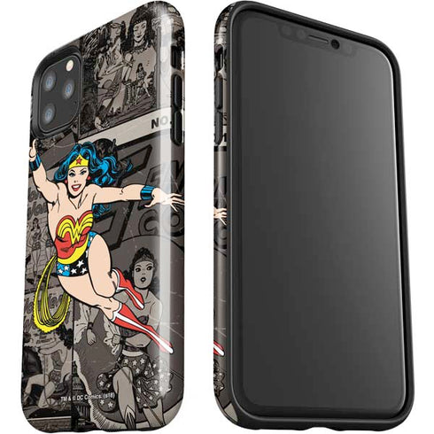 DC Comics Wonder Woman Vintage pose pattern iPhone 11 Pro Max Impact Case