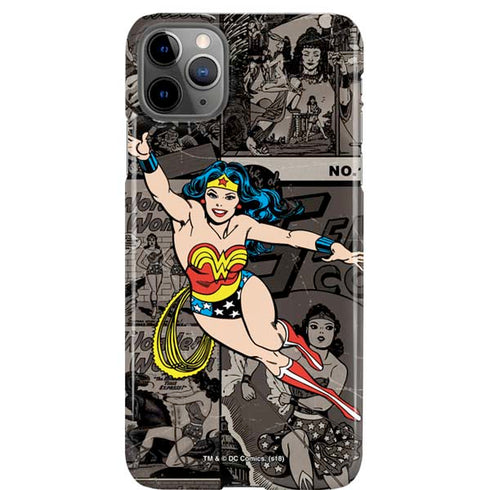 DC Comics Wonder Woman Vintage pose pattern iPhone 11 Pro Max Lite Case
