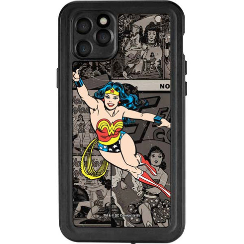 DC Comics Wonder Woman Vintage pose pattern iPhone 11 Pro Max Waterproof Case