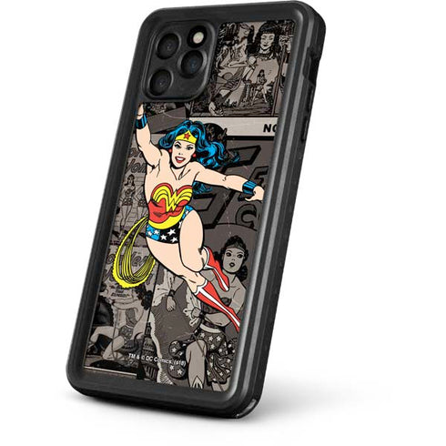 DC Comics Wonder Woman Vintage pose pattern iPhone 11 Pro Max Waterproof Case