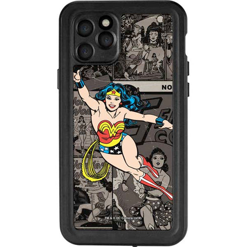 DC Comics Wonder Woman Vintage pose pattern iPhone 11 Pro Waterproof Case