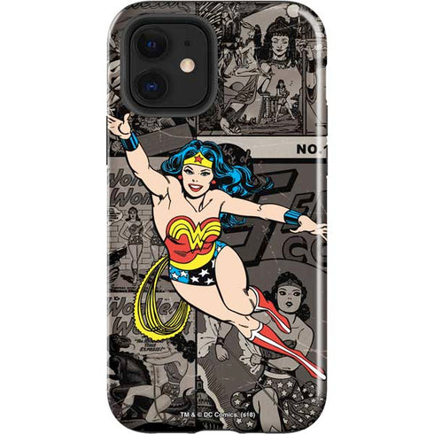 DC Comics Wonder Woman Vintage pose pattern iPhone 12 Impact Case