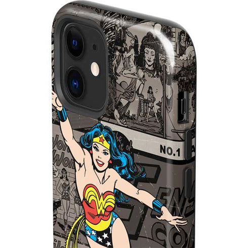 DC Comics Wonder Woman Vintage pose pattern iPhone 12 Impact Case