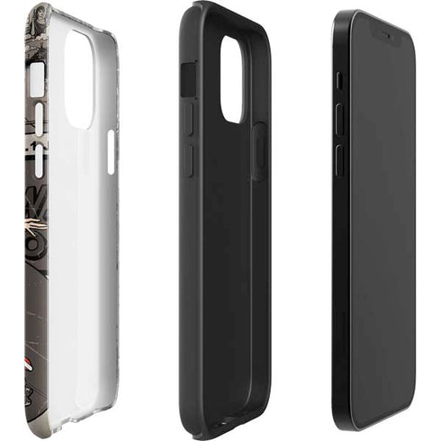DC Comics Wonder Woman Vintage pose pattern iPhone 12 Impact Case