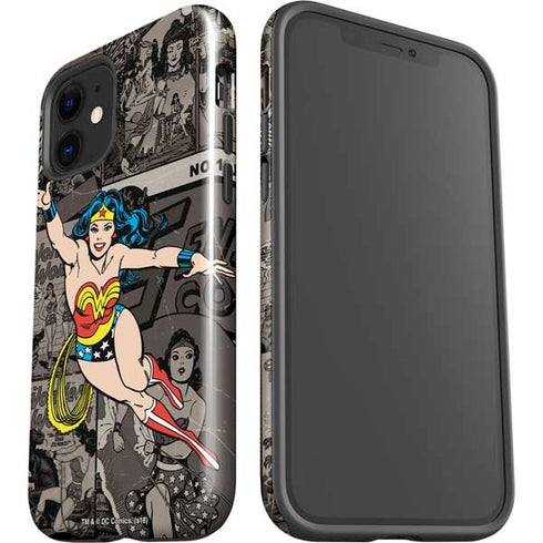 DC Comics Wonder Woman Vintage pose pattern iPhone 12 Impact Case