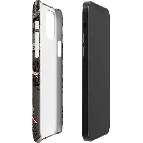 DC Comics Wonder Woman Vintage pose pattern iPhone 12 Mini Lite Case