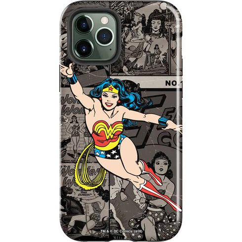 DC Comics Wonder Woman Vintage pose pattern iPhone 12 Pro Max Impact Case