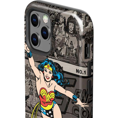 DC Comics Wonder Woman Vintage pose pattern iPhone 12 Pro Max Impact Case