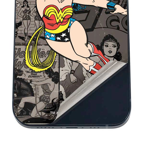 DC Comics Wonder Woman Vintage pose pattern iPhone 12 Skin