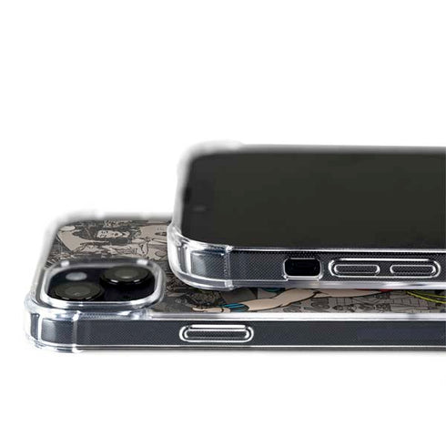 DC Comics Wonder Woman Vintage pose pattern iPhone 14 Plus MagSafe Case