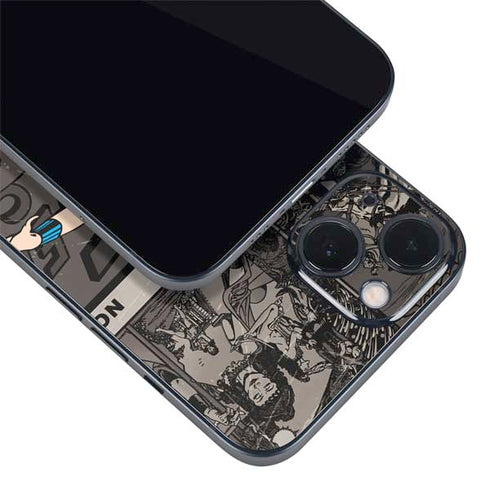 DC Comics Wonder Woman Vintage pose pattern iPhone 14 Plus Skin
