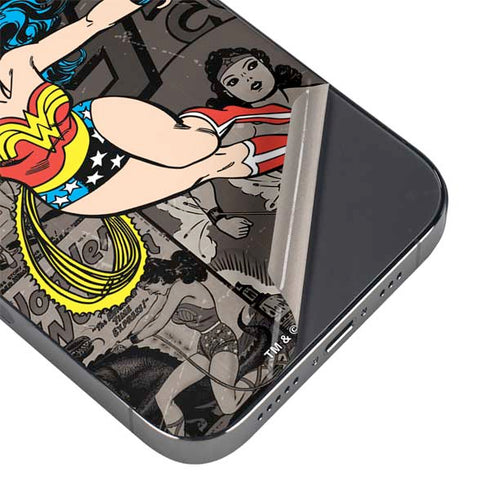 DC Comics Wonder Woman Vintage pose pattern iPhone 14 Pro Max Skin