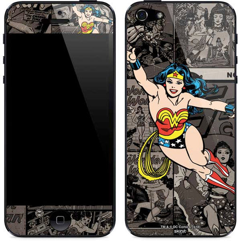 DC Comics Wonder Woman Vintage pose pattern iPhone 5/5s/5SE Skin