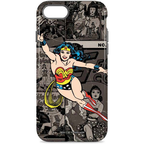 DC Comics Wonder Woman Vintage pose pattern iPhone 7 Pro Case