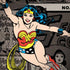 DC Comics Wonder Woman Vintage pose pattern iPhone X Pro Case